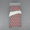 thumbnail image 1 of Ambesonne Retro Bedding Set 3 Pcs, Big Small Triangles Retro, Twin XL, Sky Blue Marigold, 1 of 3