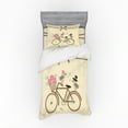 thumbnail image 1 of Ambesonne Retro Bedding Set 3 Pcs, Romantic Bird Couple, Twin XL, Multicolor, 1 of 2