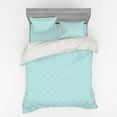 thumbnail image 1 of Ambesonne Retro Bedding Set 4 Pcs, Aqua Celtic Patterns, Queen, Blue White, 1 of 3