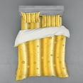 thumbnail image 1 of Ambesonne Retro Bedding Set 4 Pcs, Star Abstract, Queen, Yellow, 1 of 3