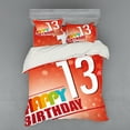 thumbnail image 1 of Ambesonne Retro Bedding Set 4 Pcs, Teenage Party Invitation, Queen, Multicolor, 1 of 2