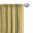 thumbnail image 1 of Ambesonne Retro Curtains, Star Abstract, Pair of 28"x95", Yellow, 1 of 5
