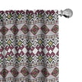 thumbnail image 1 of Ambesonne Retro Curtains, Ukrainian Traditional Art, Pair of 28"x95", Multicolor, 1 of 5