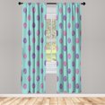 thumbnail image 1 of Ambesonne Retro Curtains, Watercolor Nostalgic Dots, Pair of 28"x84", Purple, 1 of 2