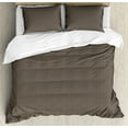 thumbnail image 1 of Ambesonne Retro Duvet Cover Sets, Halftone Inspired Polka Dots, 2-Queen, Dark Taupe and Champagne, 1 of 7