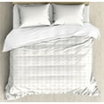 thumbnail image 1 of Ambesonne Retro Duvet Cover Sets, Pastel Simple Shapes, 2-King, Champagne White, 1 of 6
