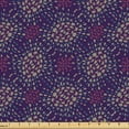 thumbnail image 1 of Ambesonne Retro Fabric by the Yard Upholstery, Abstract Grungy Dashes Dots, 5 Yards, Dark Purple Pink and White, 1 of 1