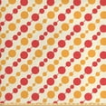 thumbnail image 1 of Ambesonne Retro Fabric by the Yard Upholstery, Big Small Dots Chain, 3 Yards, Marigold Scarlet Cream, 1 of 4
