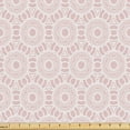 thumbnail image 1 of Ambesonne Retro Fabric by the Yard Upholstery, Circular Shapes Stripe Art, 5 Yards, Pale Salmon White, 1 of 5