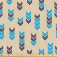 thumbnail image 1 of Ambesonne Retro Fabric by the Yard Upholstery, Geometric Arrows Simplistic, 10 Yards, Sky Blue Dark Indigo, 1 of 1