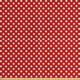thumbnail image 1 of Ambesonne Retro Fabric by the Yard Upholstery, Polka Dots Circular Forms, 5 Yards, Vermilion, 1 of 4