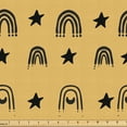 thumbnail image 1 of Ambesonne Retro Fabric by the Yard Upholstery, Rainbows Stars Moons Lines, 5 Yards, Sand Brown Charcoal Grey, 1 of 5