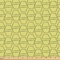 thumbnail image 1 of Ambesonne Retro Fabric by the Yard Upholstery, Repetitive Half Octagons Art, 10 Yards, Pale Green Dark Grey, 1 of 5