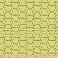 thumbnail image 1 of Ambesonne Retro Fabric by the Yard Upholstery, Repetitive Half Octagons Art, 3 Yards, Pale Green Dark Grey, 1 of 5