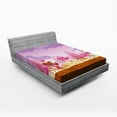 thumbnail image 1 of Ambesonne Retro Fitted Sheet, Cartoon Candy Land, Full Size, Multicolor, 1 of 2