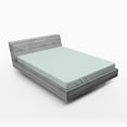 thumbnail image 1 of Ambesonne Retro Fitted Sheet, Circular Geometric Tile, Full Size, Cream Pale Blue, 1 of 2