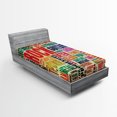 thumbnail image 1 of Ambesonne Retro Fitted Sheet, Music Rock 'n' Roll Poster, Twin XL Size, Multicolor, 1 of 3