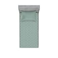 thumbnail image 1 of Ambesonne Retro Fitted Sheet & Pillow Sham Set, Delicate Floral, Twin, Pale Sage Green White, 1 of 2