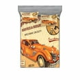 thumbnail image 1 of Ambesonne Retro Fitted Sheet & Pillow Sham Set, Engine and Mechanic Sign, Full, Orange Cream Red, 1 of 3