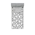 thumbnail image 1 of Ambesonne Retro Fitted Sheet & Pillow Sham Set, Grey White Balls Rounds, Twinxl, Grey White, 1 of 3