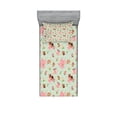 thumbnail image 1 of Ambesonne Retro Fitted Sheet & Pillow Sham Set, Royal Themed Tea Time, Twin, Multicolor, 1 of 2
