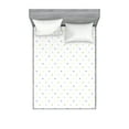 thumbnail image 1 of Ambesonne Retro Fitted Sheet & Pillow Sham Set, Small Pastel Polka Dots, Full, Multicolor, 1 of 2