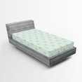 thumbnail image 1 of Ambesonne Retro Fitted Sheet, Polka Dots Classic, Twin Size, Almond Green, 1 of 2