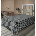 thumbnail image 1 of Ambesonne Retro Flat Sheet, Abstract Classic Wavy Ovals, TwinXL Size, Grey Charcoal Grey, 1 of 1