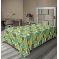 thumbnail image 1 of Ambesonne Retro Flat Sheet, Abstract Spring Growth, TwinXL Size, Multicolor, 1 of 1