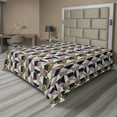 thumbnail image 1 of Ambesonne Retro Flat Sheet, Bauhaus Geometric Pattern, Queen Size, Multicolor, 1 of 1