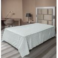 thumbnail image 1 of Ambesonne Retro Flat Sheet, Circular Geometric Tile, TwinXL Size, Cream Pale Blue, 1 of 1