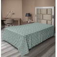 thumbnail image 1 of Ambesonne Retro Flat Sheet, Delicate Floral, Twin Size, Pale Sage Green White, 1 of 1