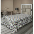 thumbnail image 1 of Ambesonne Retro Flat Sheet, Nostalgic Groovy Rounds, TwinXL Size, Multicolor, 1 of 1