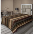 thumbnail image 1 of Ambesonne Retro Flat Sheet, Shades of Earthen Tones, Twin Size, Tan and Brown, 1 of 1
