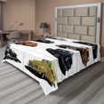 thumbnail image 1 of Ambesonne Retro Flat Sheet, Vintage Cars Realist Print, Full Size, Multicolor, 1 of 1