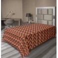 thumbnail image 1 of Ambesonne Retro Flat Sheet, Wavy Zig Zag Pattern, Twin Size, Multicolor, 1 of 1