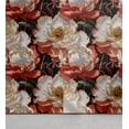thumbnail image 1 of Ambesonne Retro Floral Peel & Stick Wallpaper for Home, Fashion Peonies Plot, 13"x36", Scarlet Chestnut Brown, 1 of 5
