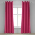 thumbnail image 1 of Ambesonne Retro Grommet Curtain, Feminine Nostalgic Design, 50" x 120", Hot Pink and Yellow, 1 of 6