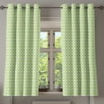 thumbnail image 1 of Ambesonne Retro Grommet Curtain, Inner Circles with Dots, 50" x 54", Pale Green and White, 1 of 6
