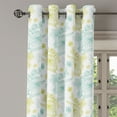 thumbnail image 1 of Ambesonne Retro Grommet Curtain Single Panel, Line Art Inspiration Abstract, 50"x60", Pale Blue Pale Green, 1 of 5