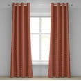 thumbnail image 1 of Ambesonne Retro Grommet Curtain, Zig Zag Chevron Stripes, 50" x 72", Orange Maroon Yellow, 1 of 6