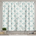thumbnail image 1 of Ambesonne Retro Kitchen Curtains, Minimalist Arrows, 55"x39", Pale Peach Turquoise, 1 of 2