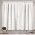 thumbnail image 1 of Ambesonne Retro Kitchen Curtains, Pastel Simple Shapes, 55"x39", Champagne White, 1 of 3