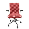 thumbnail image 1 of Ambesonne Retro Office Chair Cover Stretchable High Back, Polka Dots Circular Forms, Vermilion, 1 of 1