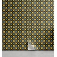 thumbnail image 1 of Ambesonne Retro Peel & Stick Wallpaper for Home, Geometric Tile 70s Style, 13"x72", Brown Blue and Yellow, 1 of 6