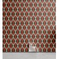 thumbnail image 1 of Ambesonne Retro Peel & Stick Wallpaper for Home, Wavy Tangled Stripes, 13"x100", Vermilion Chocolate, 1 of 1