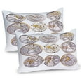 thumbnail image 1 of Ambesonne Retro Pillow Sham 2 Pack, Technical Theme Clock, 36"x20", Grey Yellow, 1 of 3