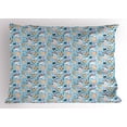 thumbnail image 1 of Ambesonne Retro Pillow Sham, Hipster Animals Bow Tie, 26" X 20", Multicolor, 1 of 2
