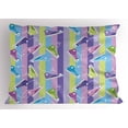 thumbnail image 1 of Ambesonne Retro Pillow Sham, Sneakers Stripes Youth, 26" X 20", Multicolor, 1 of 2