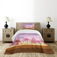 thumbnail image 1 of Ambesonne Retro Quilted Bedspread Set 2 Pcs, Cartoon Candy Land, Twin Size, Multicolor, 1 of 3